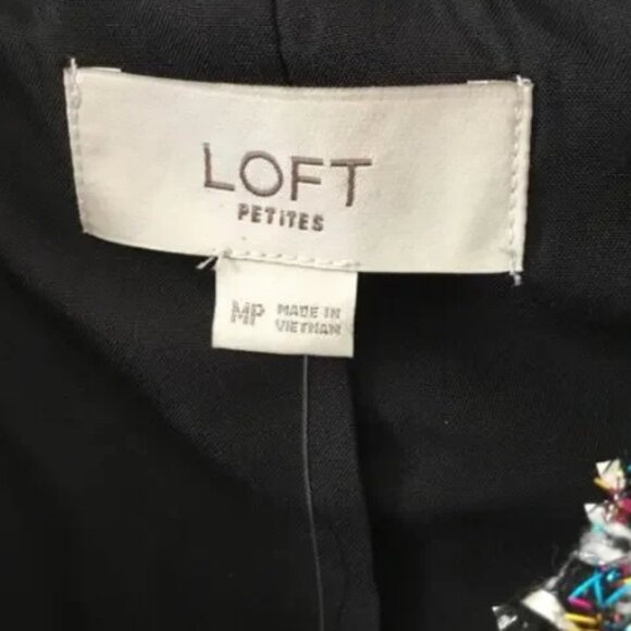 Loft Multi-Color Lurex Tweed Cropped Jacket - Picture 4 of 10